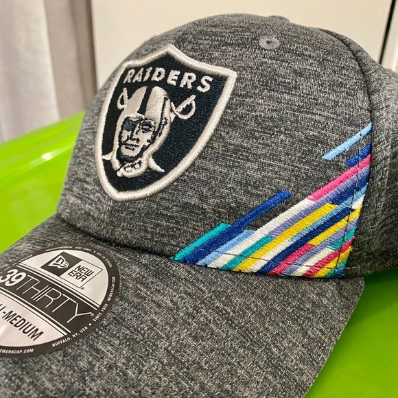 2019 Las Vegas Raiders New Era NFL Crucial Catch 39THIRTY Flex Hat BCA Cap S/M - Picture 3 of 4